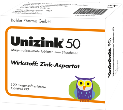 UNIZINK-50-magensaftresistente-Tabletten