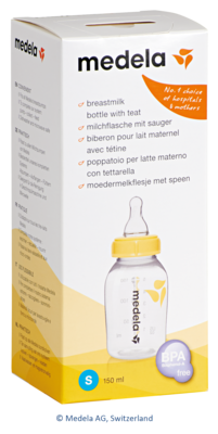 MEDELA-Milchflasche-150-ml-m-Sauger